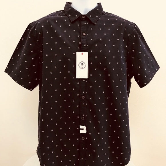 denim and flower brand mens shirts